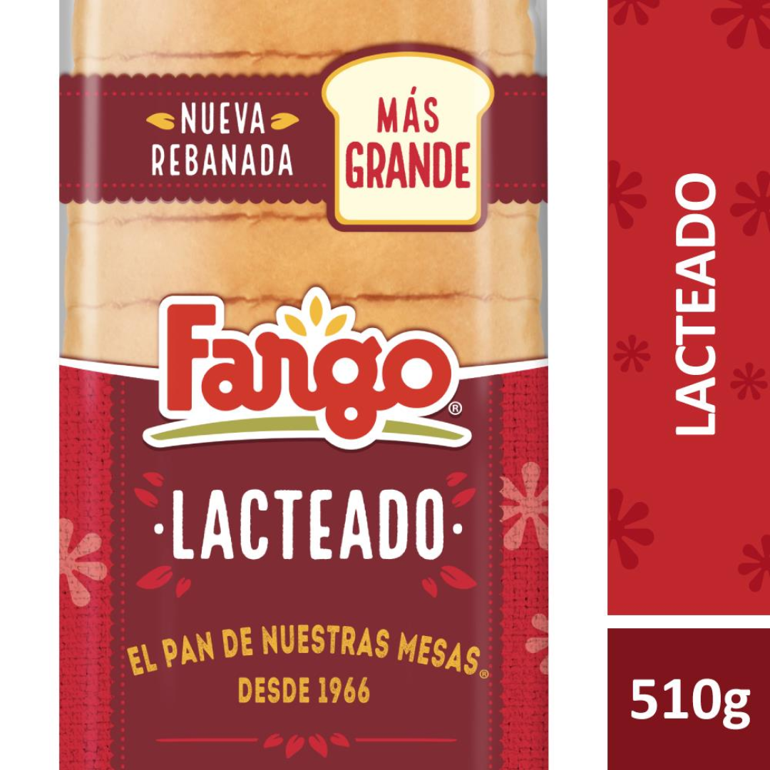 Pan Lacteado Fargo 510g
