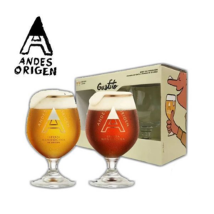 Copas de Cerveza Andes x 2Un 330 ml