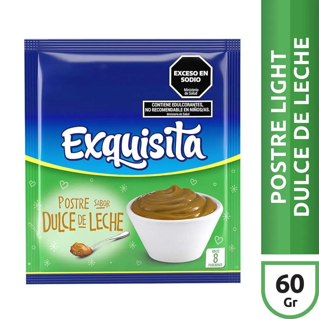 Postre Exquisita Light Dulce de Leche 60g