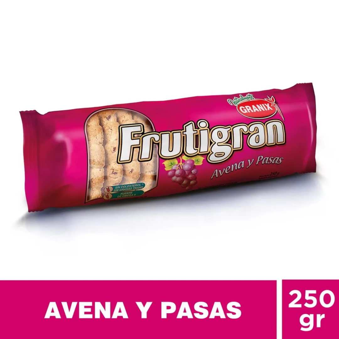Galletitas Frutigran Avena y Pasas 250g