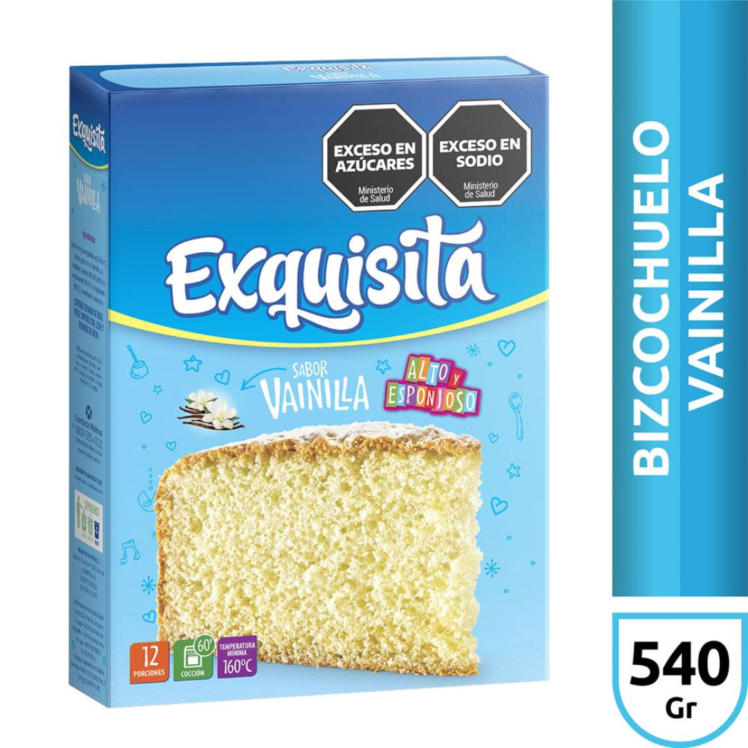 Premezcla para Bizcochuelo Exquisita Vainilla Especial 540g