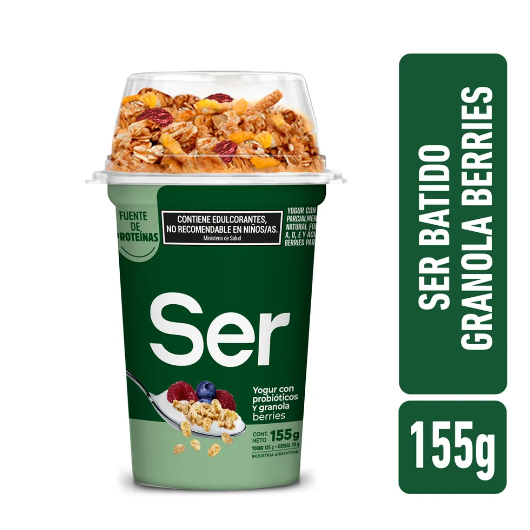 Yogur Batido Con Granola Berries Ser 155g